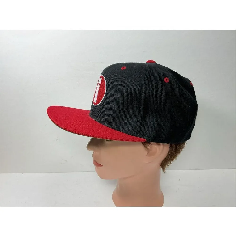 IMOLA Motorsports Hat Black Red Flat Bill SnapBack Trucker Cap Eu‎ Automotive